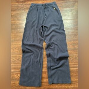 Men’s Polo Ralph Lauren Waffle Knit Lounge Sweat Pajama Pants Navy Blue M 32 34